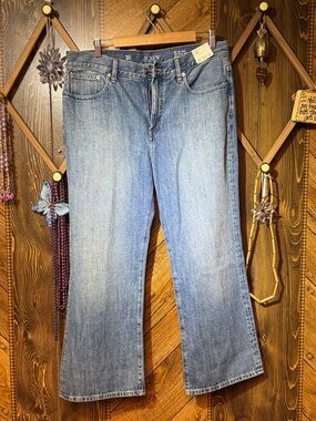 J. Crew Medium Wash Wide-Leg Jeans - Light Blue Denim